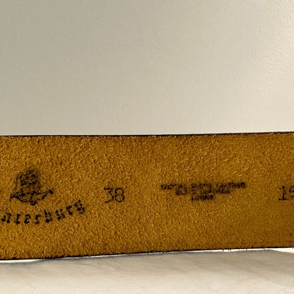 Vintage tan belt size 38 - Picture 3 of 5